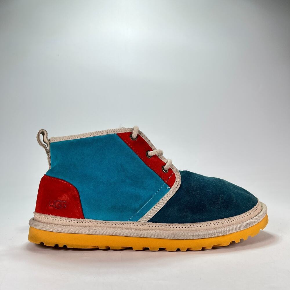 UGG Neumel Mashup Deep Teal Blue Suede Mid Top Chukka Boots 1121010 Men's Size 9